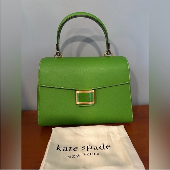 kate spade Handbags - NEW! Kate Spade Katy Medium Vibrant Green Top Handle Bag
